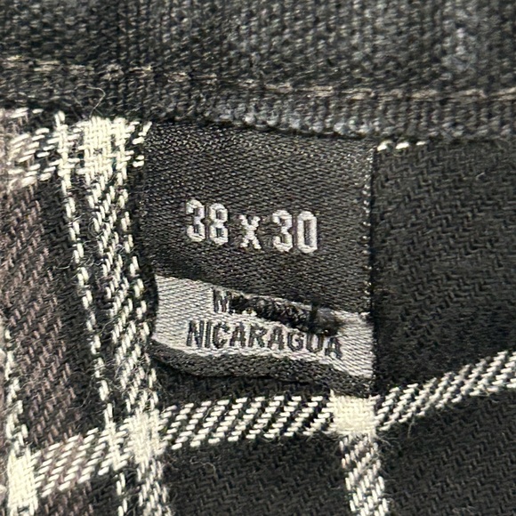 Carhartt Duck Flannel Lined Cargo Pants B-111 Black 38x30 Loose Fit - Picture 9 of 10